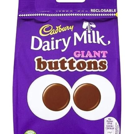 Cadbury Dairy Milk Chocolate Giant Buttons Sharing Bag 155 g (Pack of 5)